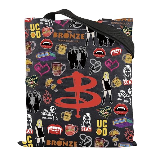 Bolso tote para fan de Vampire Slayer y películas de horror miniatura 1