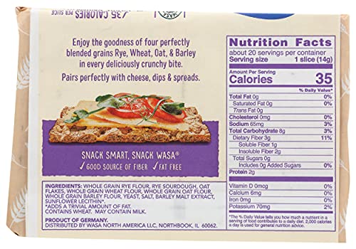 Image of Wasa Multigrain Crispbread, 9.7 oz (Pack of 4)