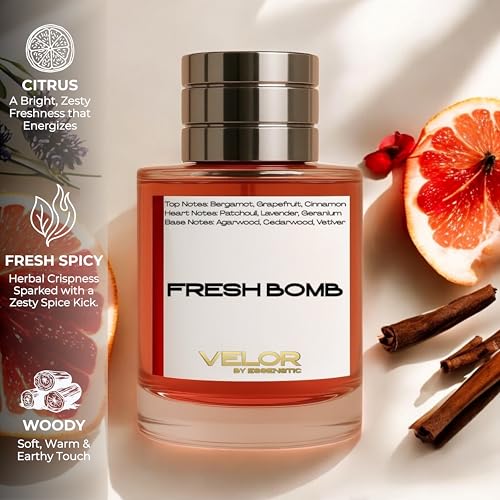 Image of Eau De Parfum for Man & Woman | Long Lasting Fresh & Warm Fragrance | Premium Luxury Perfume | Everyday Use Scent | Ideal Gift for Him & Her - 30ml (Fresh Bomb)