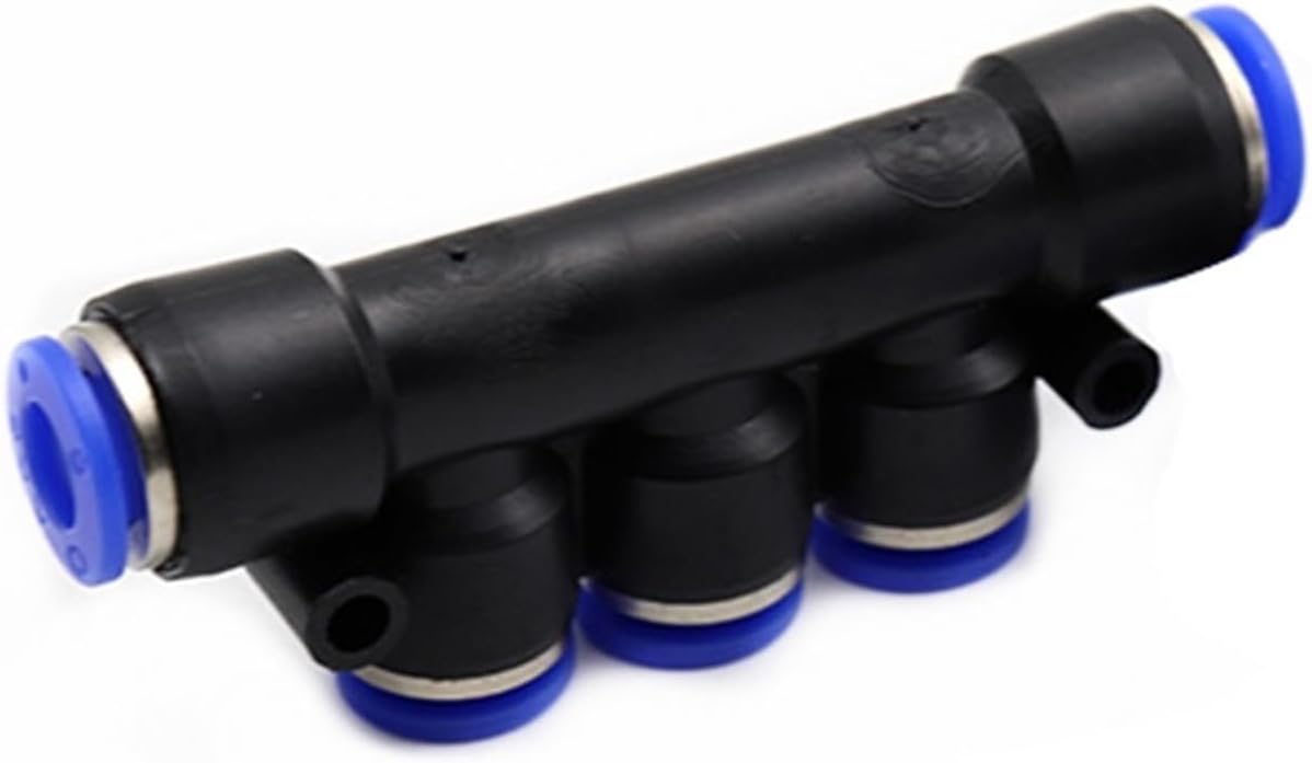 Pneumatic Multiple Connector Quick Fitting Pneumatic Connector Push In Fit For Air PK4 6 8 10 12mm (Color : 6-4-6)