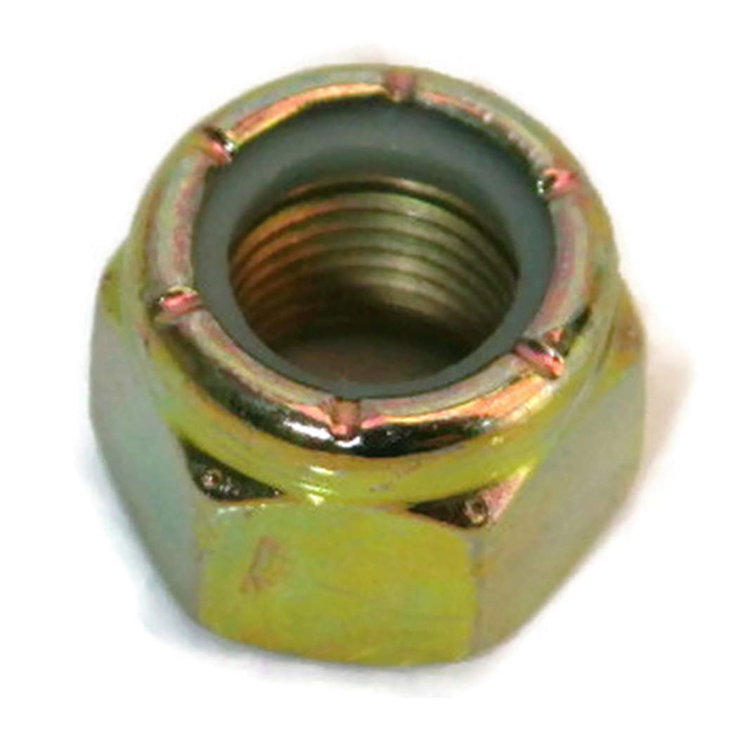 Nylon Lock Nuts Yellow Zinc Grade C - 5/8"-18 UNF - Qty-25