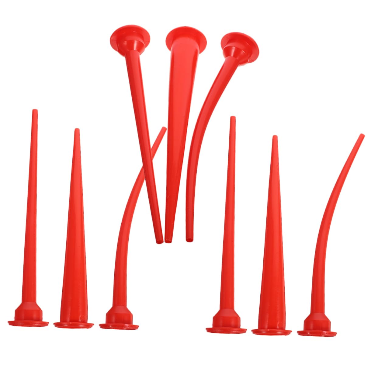 9PCS Caulking Nozzle Kit Extra Long Soft Rubber Tips for Precise Adhesive Application Weather Resistant Design for Detailed Bathrooms Kitchens