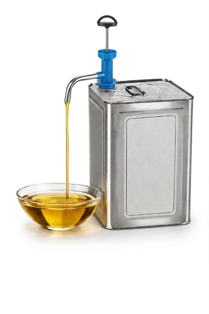 Manual Hand Pump for Oil, Fuel and Other fluids for Kitchen, Garage, Useful for 15 litres Tin Cans, Bottle Fuel Transfer, Oil Dispenser Pump (Stainless Steel)-image-42