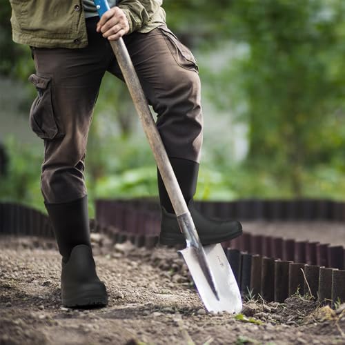 Showave Men's Ultra-Tough Rubber Work Boots Waterproof Rain Footwear Insulated Durable Garden Boots for Hunting Mud Outdoor4