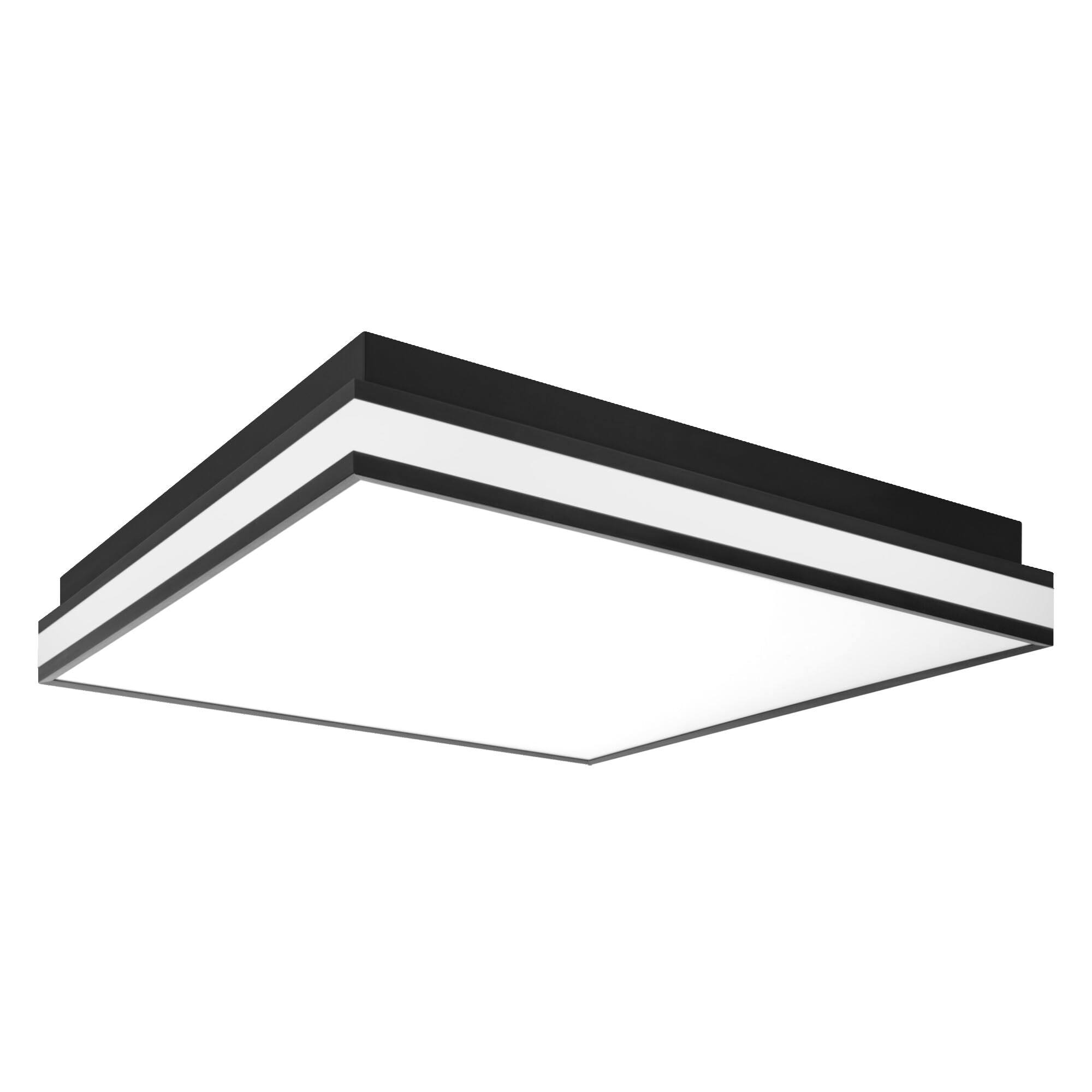 LEDVANCE ORBIS MAGNET SMART+ Wi-Fi 45x45cm, dimmbare LED Deckenleuchte für den Innenbereich, 42W, Farbtemperatur 3000-6500K, 4200 Lumen, Design-Lampe mit innovativem Magnetrahmen, schwarz