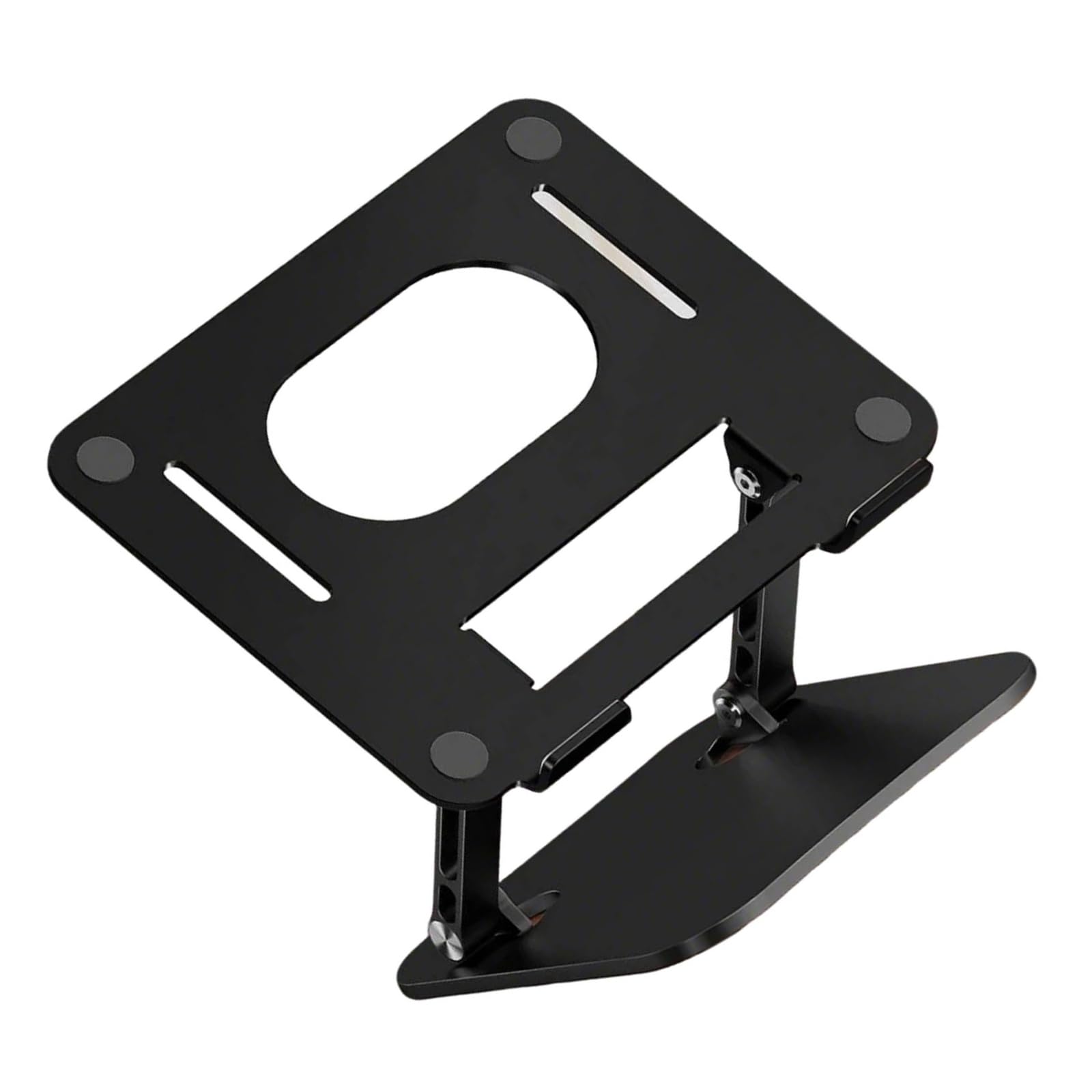 Soporte de escritorio para laptop con disipación de calor, soporte de refrigeración ajustable para portátiles de hasta 17 pulgadas, soporte ergonómico para portátil para uso doméstico y de oficina