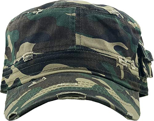 Image of KBETHOS Cadet Army Cap Basic Everyday Military Style Hat (Now with STASH Pocket Version Available)