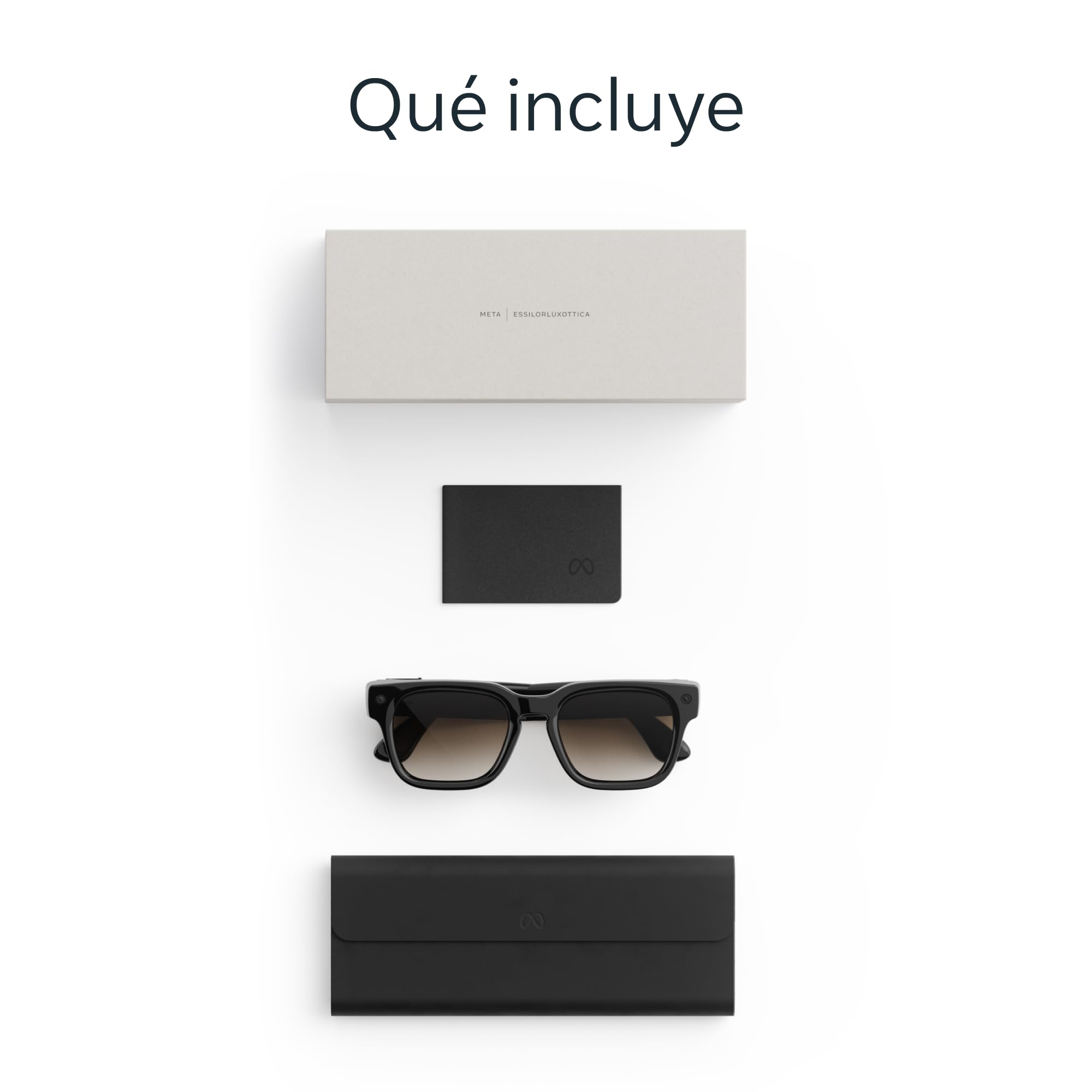 Meta Fury, Classic Black | Gafas con IA para mujeres y hombres AI, cámara de 12 MP, traducción en tiempo real — Resolución 3K HD — Más de 8 horas de batería — Lentes en marrón degradado