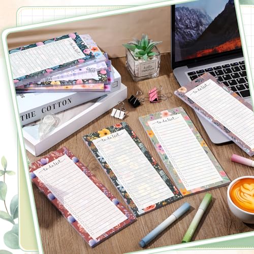 Image of Censen 10 Pack 500 Sheets to Do List Notes Daily Checklist Notepad with 50 Sheets Undated Memo Pad Color Block Shopping List Weekly Plan Notepad Organizer Planners(Flower Color,Lined) | Note Book 508 Sheets Colorful Memo Pad Office School Supplies Planner Shopping Weekly Plan Task Organizer Tear-off Design