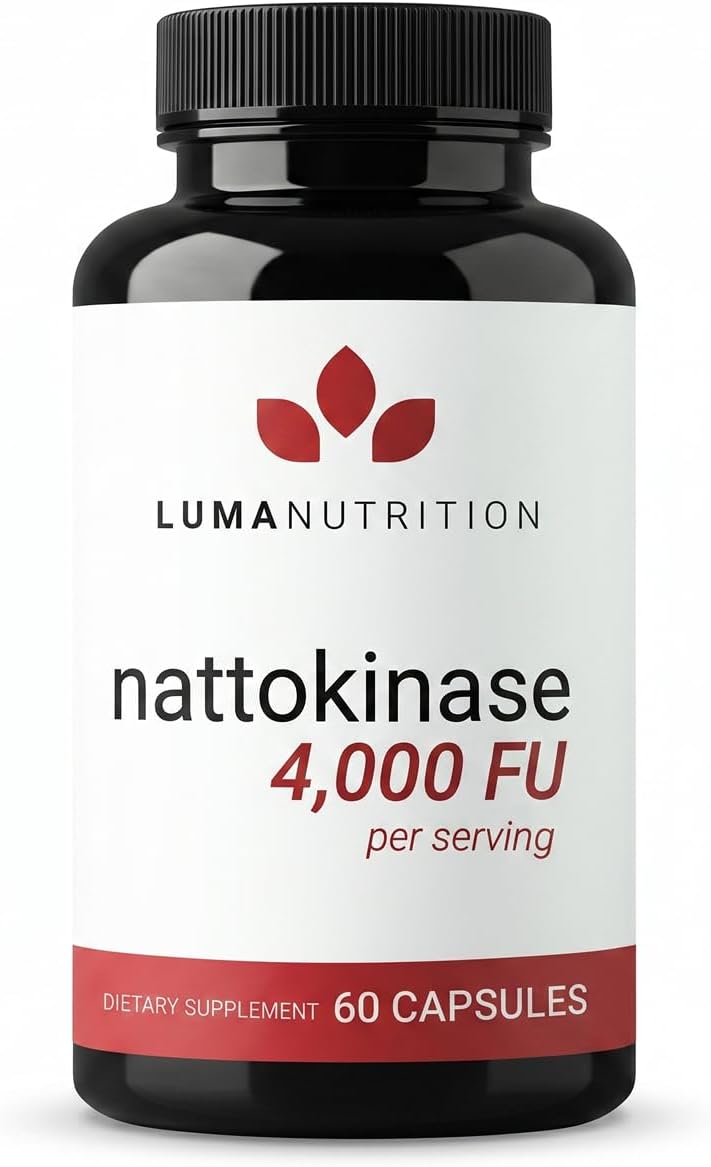 Luma Nutrition Nattokinase Supplement 4000 FU Per Serving - 60 Capsules