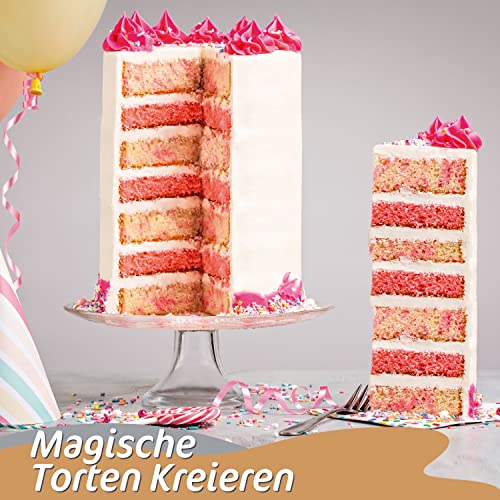 Foto von 4smile Tortenring verstellbar hoch 20 cm - Edelstahl Backring verstellbar 16-30 cm – Backform hoch für die einfache Zubereitung von Creme-, Schicht- und Motivtorten