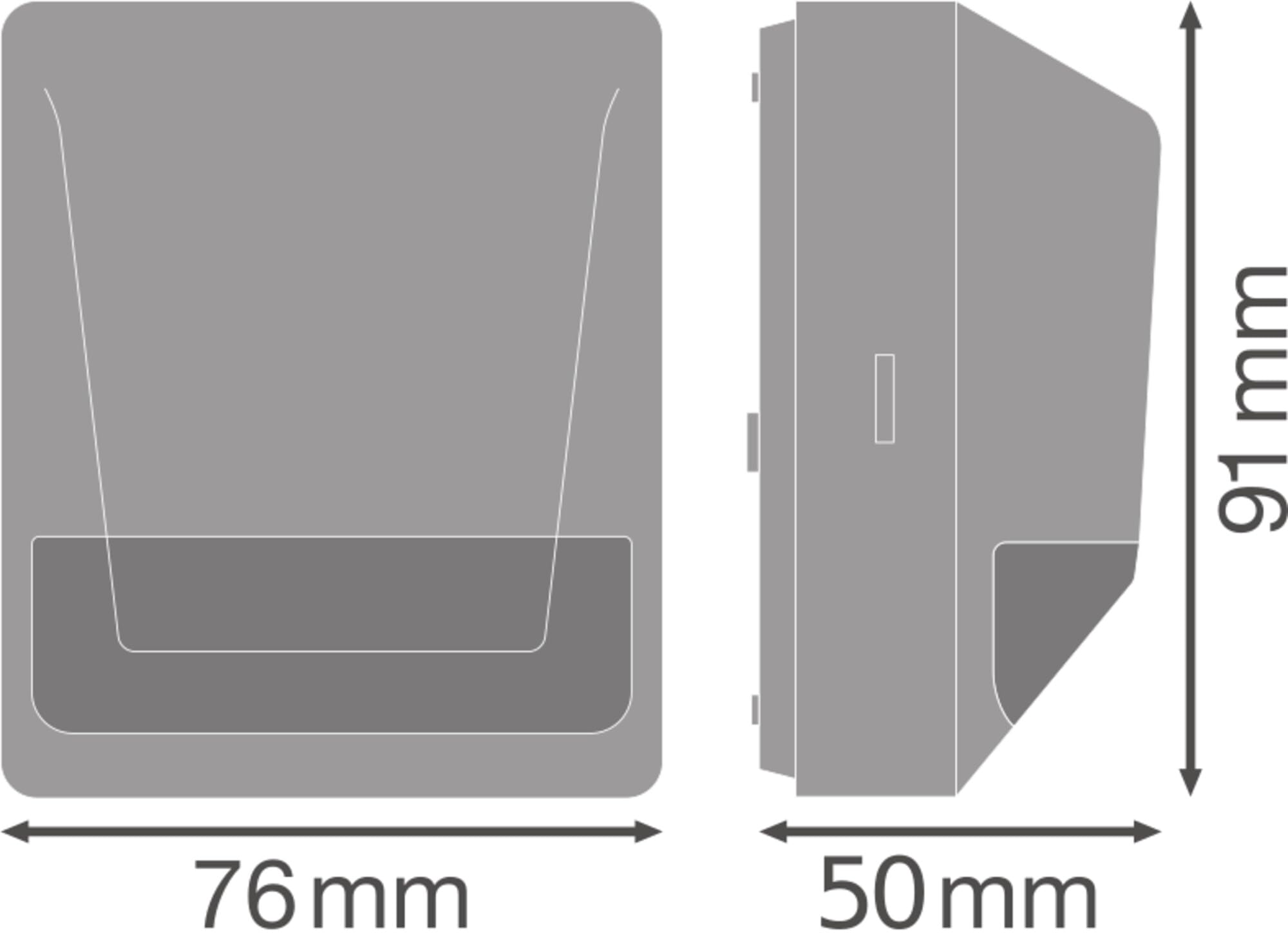 OSRAM SENSOR Wandleuchte mit 180° Bewegungs- und Lichtsensor für bündige Deckenmontage, Weiß, IP55-Schutz, für Eingangsbereiche