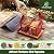 Kingsyard Bird Feeder for Outdoors Hanging, Dual-Use Metal Mesh Wild Bird Feeders with Seed Tray & Weatherproof Roof, 3 lbs Large Capacity, Red
