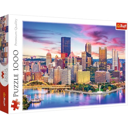 Trefl - Pittsburgh, Pensilvania, EE.UU. - Puzzle 1000 Piezas - Paisaje Urbano, Rascacielos, Puzzle...
