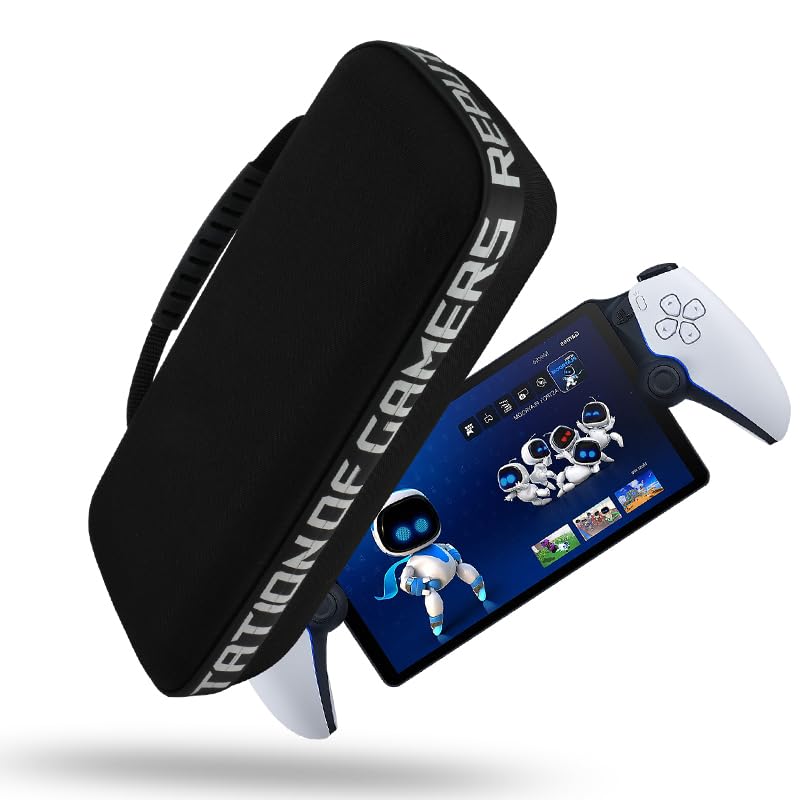 Carrying Case Compatible with Playstation Portal Remote Player Gaming Handheld and Accessories, Hard PS Portal Case for Travel and Home Storage