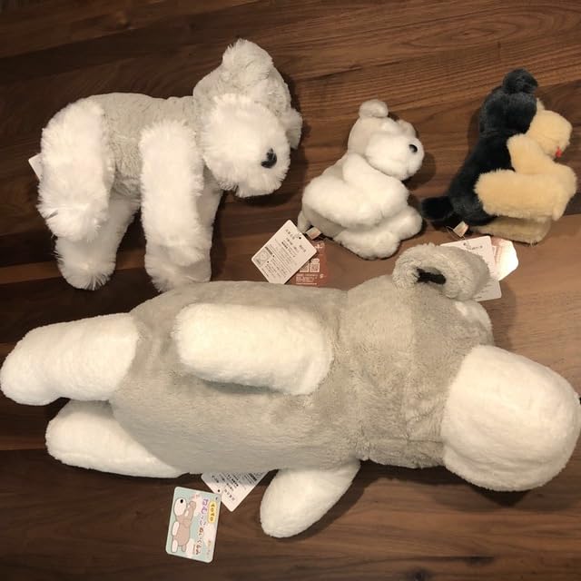 くったり シュナウザー♡ぬいぐるみ 4匹セット プライズ品 くったりシュナウザー♡4匹セット プライズ品の通販 by