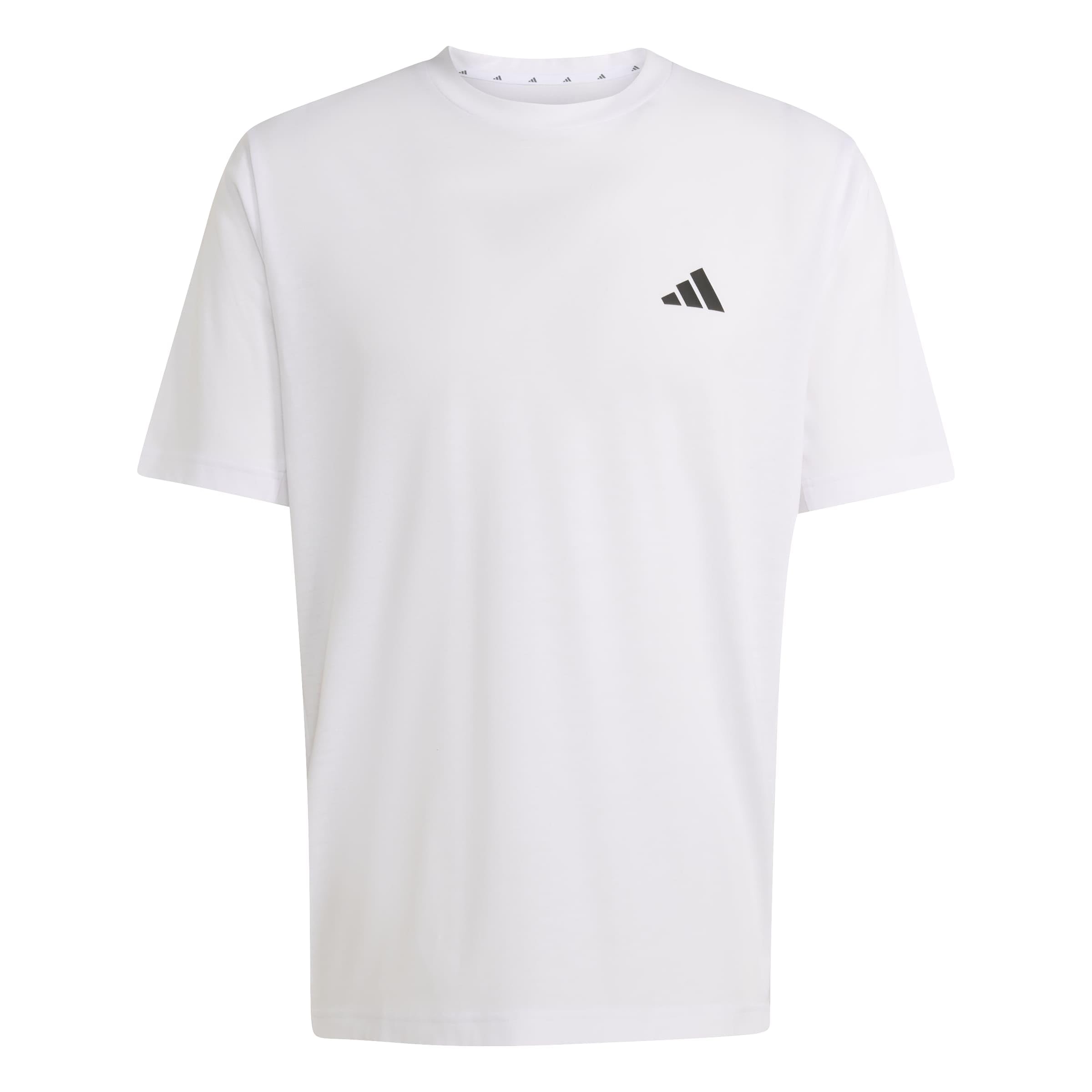 adidas Men's Workout Essentials Feelready 3 Stripes Shirt, White/Black, L