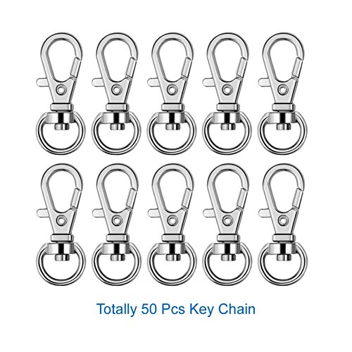Selizo 150Pcs Swivel Hooks with Key Rings and Tassels Bulk for Keychain Crafts2