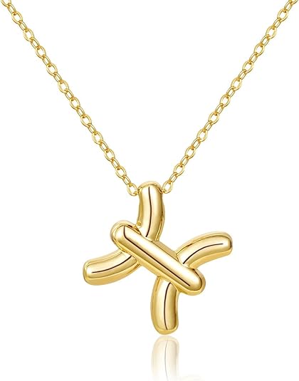 KissYan Zodiac Necklace, 14K Gold Plated Bubble Constellation Horoscope Sign Pendant Astrology Jewelry Birthday Gifts for Women