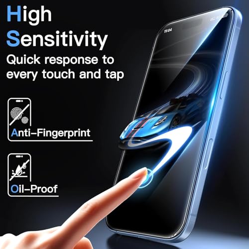 Image of STP FEEL Premium Borderless Tempered Glass Screen Protector Guard Compatible For iPhone 17 5G (6.3 Inch, Pack of 1) | Edge to Edge Coverage With Easy to installation kit