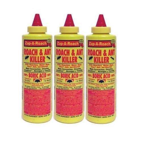 3 Pk, Boric Acid Roach & Ant Killer - 5 oz Each