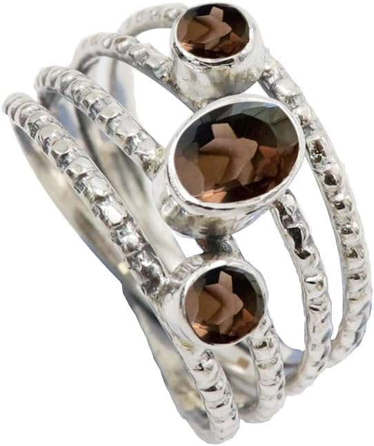 Gemstone Men And Women All Size Silver Plated Band Ring Handmade Jewelry CRG1082AA