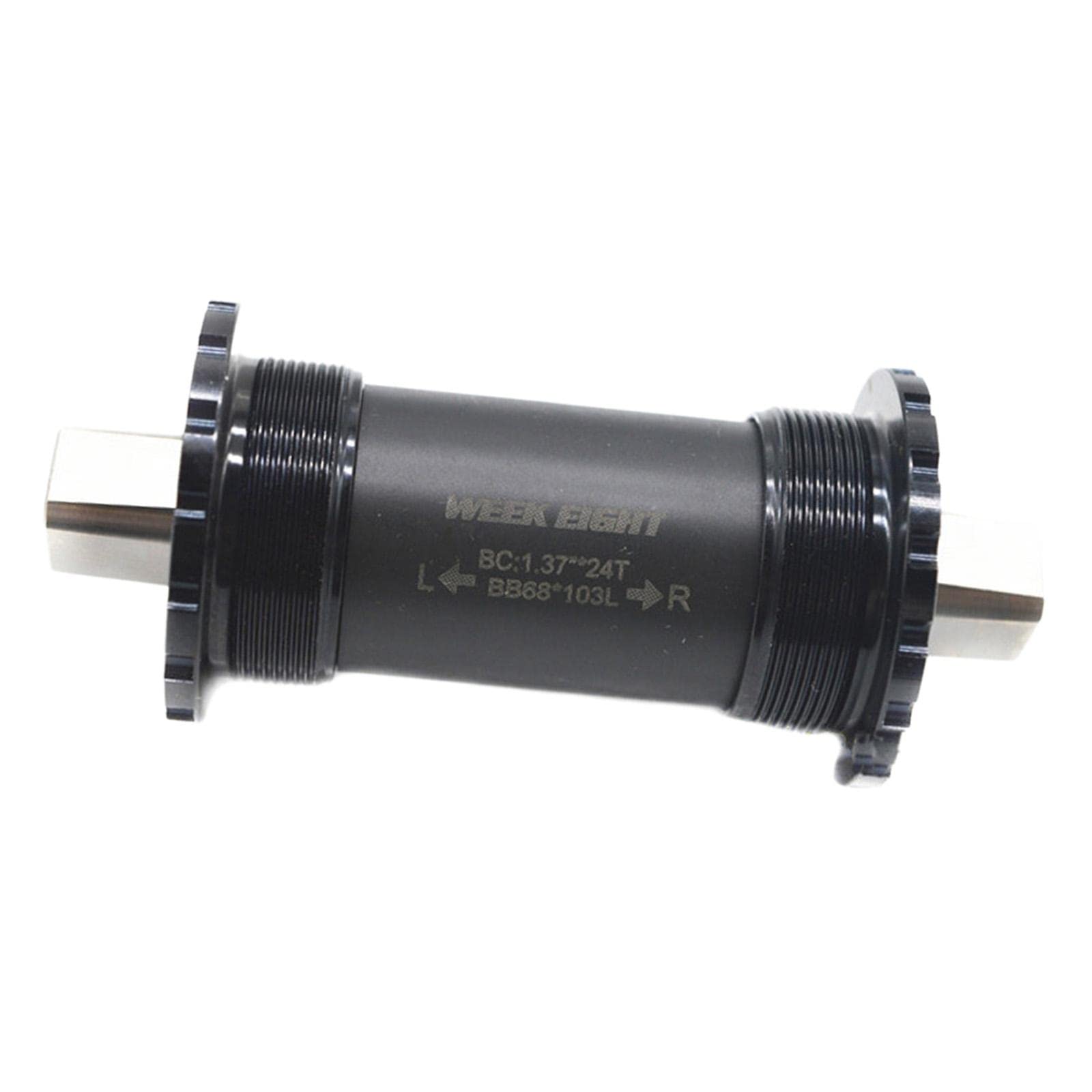 Eje Pedalier Cuadradillo Eje Pedalier con Rodamiento Cónico Cuadrado Sellado 68 Mm con Rosca O Plegable Pedalier Bicicleta(110mm)