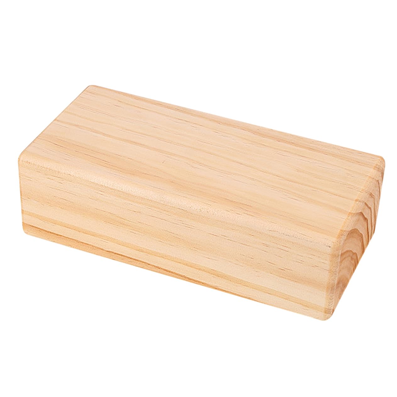 iplusmile Yoga Block Massivem Holz Rutschfest Druckfest Langlebig für Yoga Tanz und Tägliche Übungen Smooth Oberfläche Abgerundete Kanten für Yogafreunde und Fitness Enthusiasten