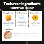 LAPCOS Honey Sheet Mask, Daily Face Mask with Hyaluronic Acid and Antioxidants to Hydrate and Tighten Dry Skin, Korean Beauty Favorite, 5-Pack - Image 3