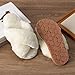 Csfry Girls Fluffy Soft Plush Cross Band Kids Slippers White US9-10