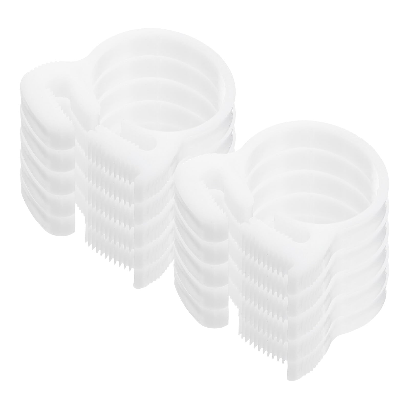 20 Stück Teiliges Weiße Nylon Schlauchschellen mit Zahnkrallen Robuste Rohrschellen für Garten Pool Heizungs Kraftstoffleitungen Uv-beständig Installieren