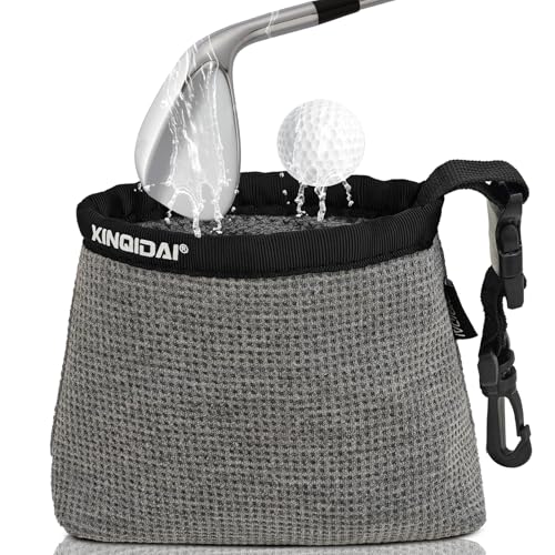XINQIDAI Golf Club and Golf Ball Cleaning Bag - Cleans