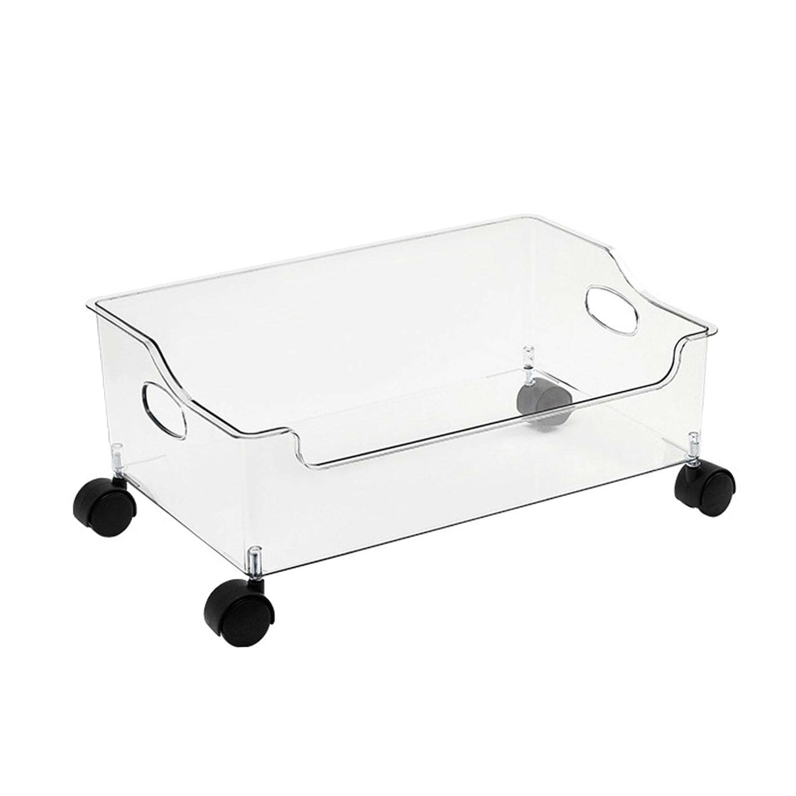 Organizzatore di libri con ruote Scatola portatile per libri con rotelle Libreria per riporre riviste in piedi Disposizione con ruote Contenitore per riviste con