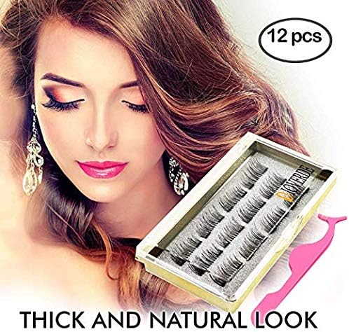 DIOVERDE 12 PCS Upgraded Magnetic Eyelashes, Ultra Thin And Reusable Magnetic Eyelashes, Great Magnetic Eyelashes For Beauty