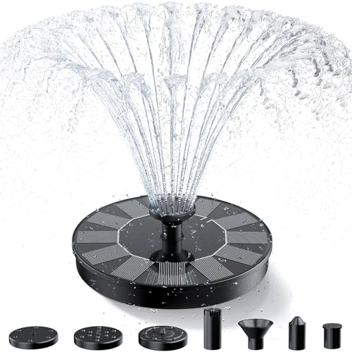 AISITIN Solar Bird Bath Fountains, Solar Water Fountain with 6