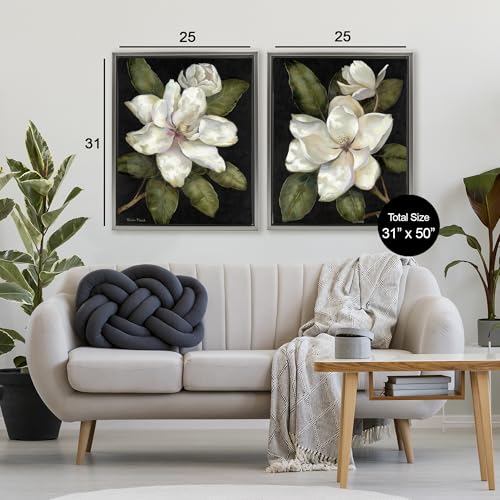 Cadres flottants Magnolia Stupell Industries de qualité supérieure gris - 3