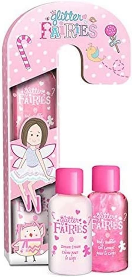 Glitter Fairies Sweet as Candy Body Wash and Body Cream Bath Duo