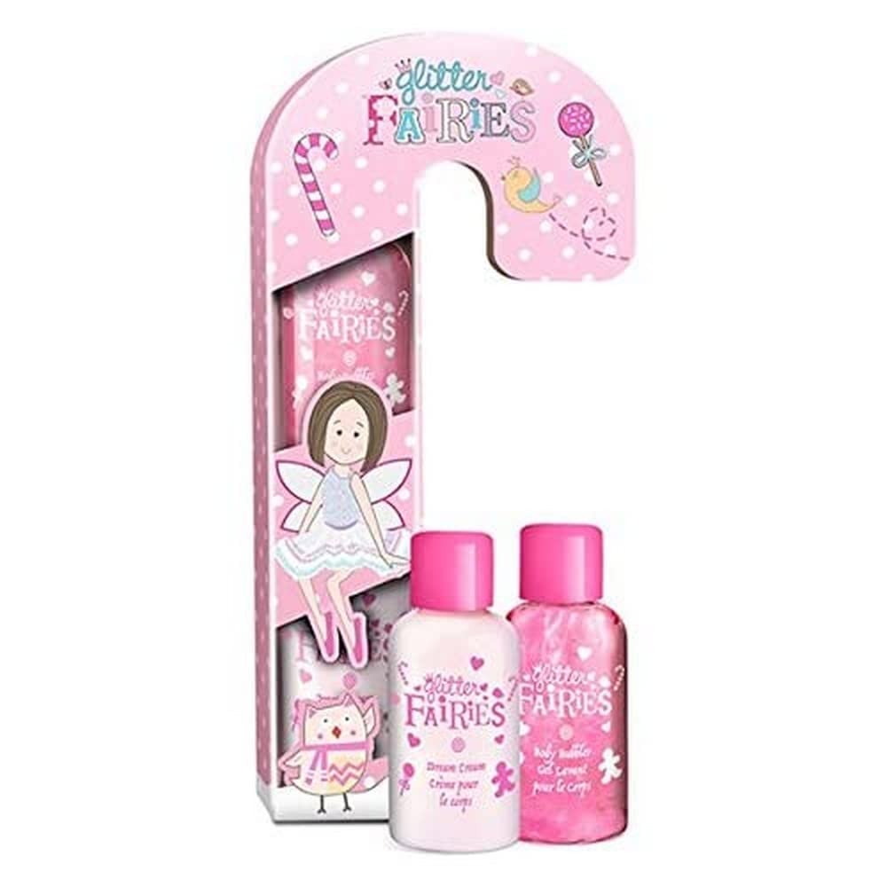 Glitter Fairies Sweet as Candy Body Wash and Body Cream Bath Duo