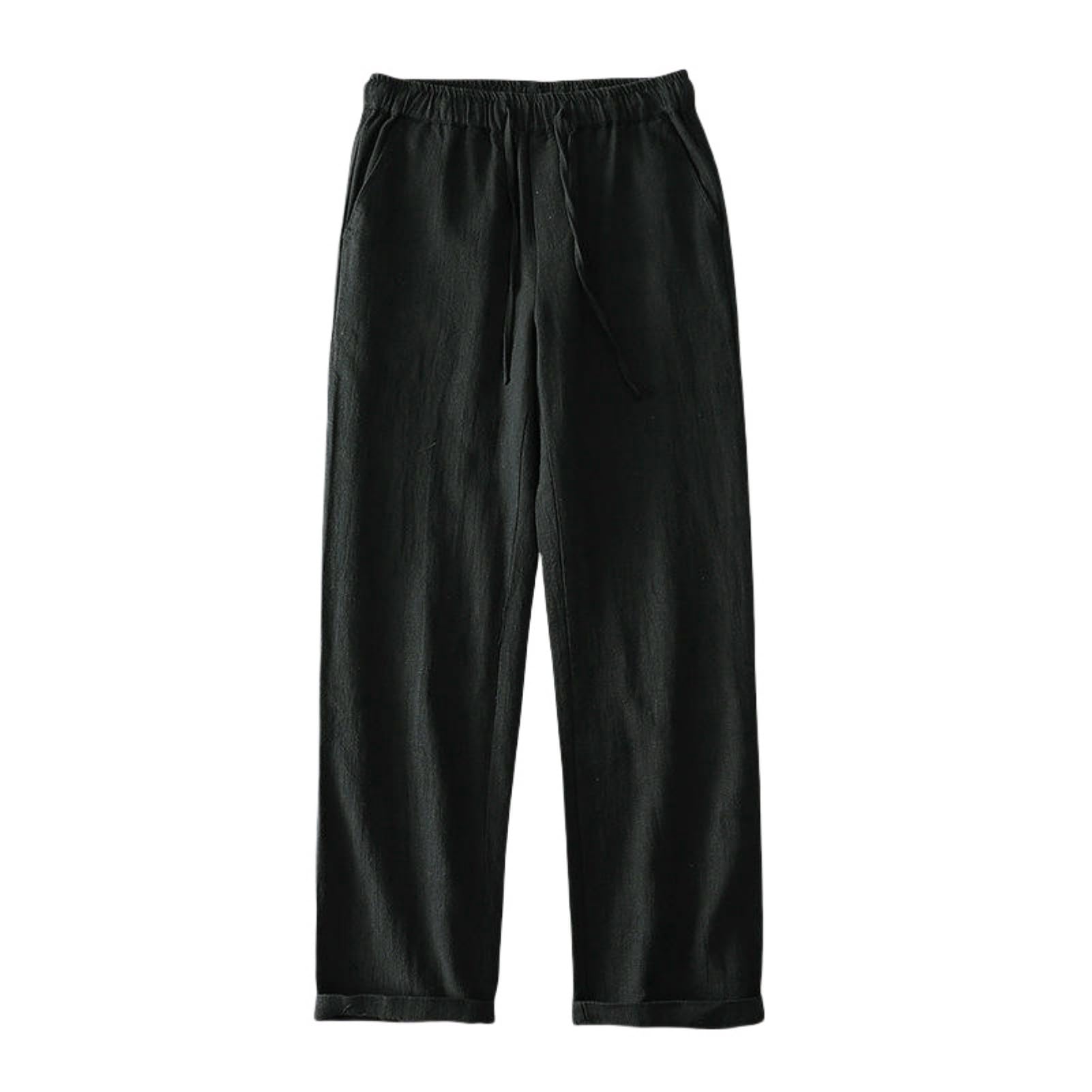 Pantaloni casual da uomo Primavera Estate Stile Cinese Alla Moda Solido Dritto