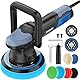 RAYBAO Auto Poliermaschinen Set, 9mm-900W Professional Polieren von Auto, Polierer mit 6 Variable Geschwindigkeit 2000–6400 U/min, 125mm 150mm Stützteller Poliermaschine für Autopflege