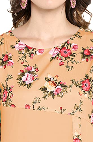 Image of Janasya Women's Poly Crepe Regular Kurta
