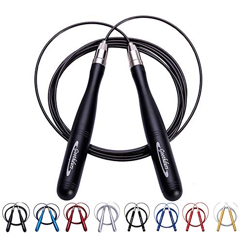 Goothdurs Speed Jump Rope With Ball Bearing - Adjustable & Self-Locking Tangle-Free Aluminum Skipping Ropes With Carrying Pouch Ideal For Crossfit Training, Boxing, And Mma Workouts #TOP10