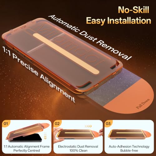 Image of Milomdoi Privacy Screen Protector for 18 Pro Max, Tempered Glass