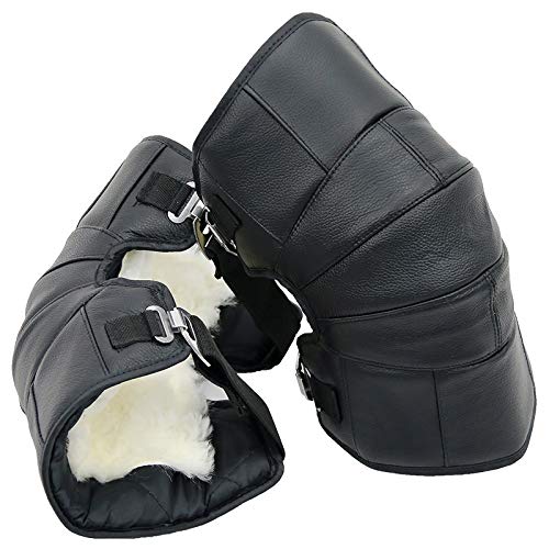 Genouillères de moto cyclisme hiver chaudes coupe-vent mixtes