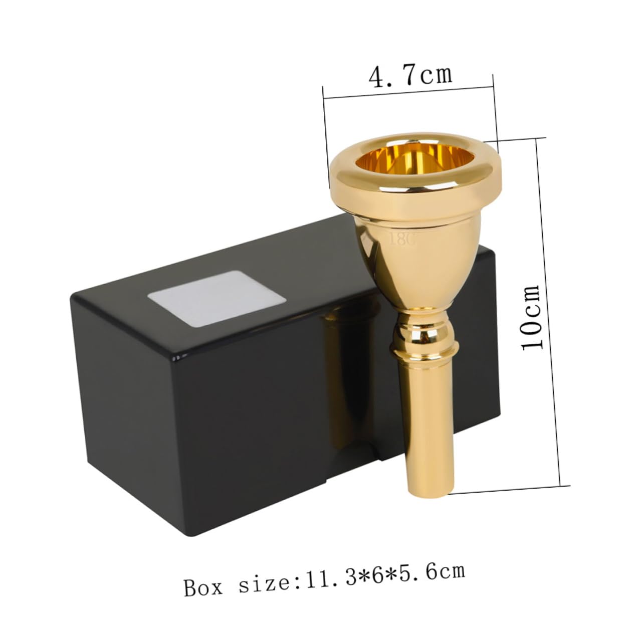 HANABASS Tuba Mouthpiece Replacement for Beginners Easy to Install Durable and Enhances Musical Performance Compatible with Concert Tuba Players