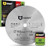 6 1/2 Inch Circular Saw Blade for Wood, Plywood, Laminate, Drywall, Plastic –...