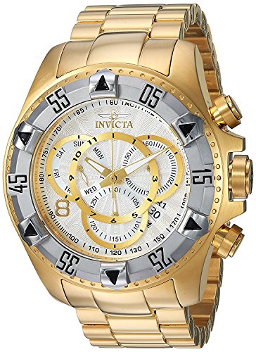 [CrN^] Invicta rv Excursion GNXJ[V Men's 'Excursion' Quartz Two and Stainless Steel Casual Watch, Color:Gold-Toned NH[c 2426