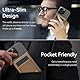Handy Kartenhalter für MagSafe Wallet, 5 Kartenhalter, Magnetische Wallet Kompatibel mit MagSafe für iPhone 16/15/14/13/12 Pro Max Plus Serie, PU Kartenhalte, Nicht für iPhone 13/12 Mini (Braun)