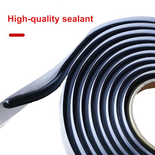Image of 1 Roll Butyl sealant Tape-Butyl Tape-Butyl Tape rv-Promote Sealing Purpose, for Automotive (Car, RV, Marine) for Installing Car Part, Windows, Doors and Windshield etc - Black.