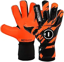 Luva de Goleiro Campo e Society Semi Profissional N1 Starter Cor:Orange, Tamanho:8